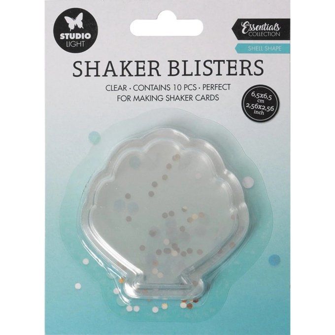 Studio Light, shaker en forme de coquillage, lot de 10 unités - dimension : 6.5x6.5cm environ