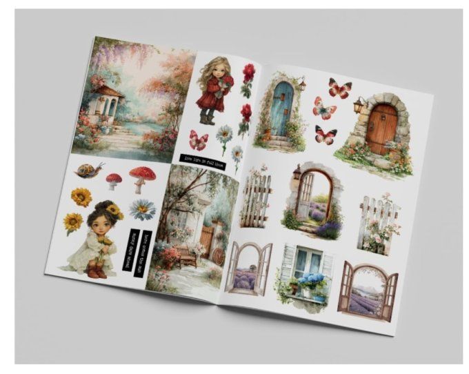 Livret format A4 - 10 pages, Blush and kisses