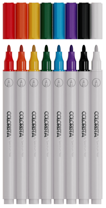 8 Paint markers - Colorista by spectrum noir - Bold basics