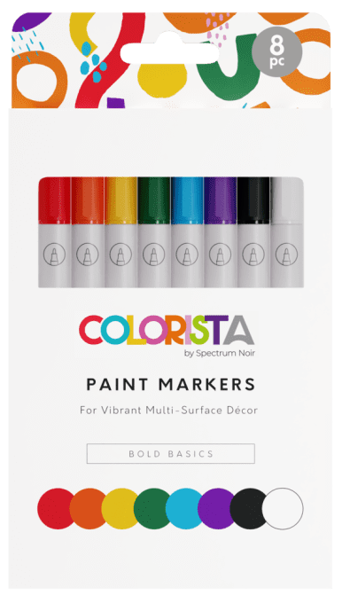 8 Paint markers - Colorista by spectrum noir - Bold basics