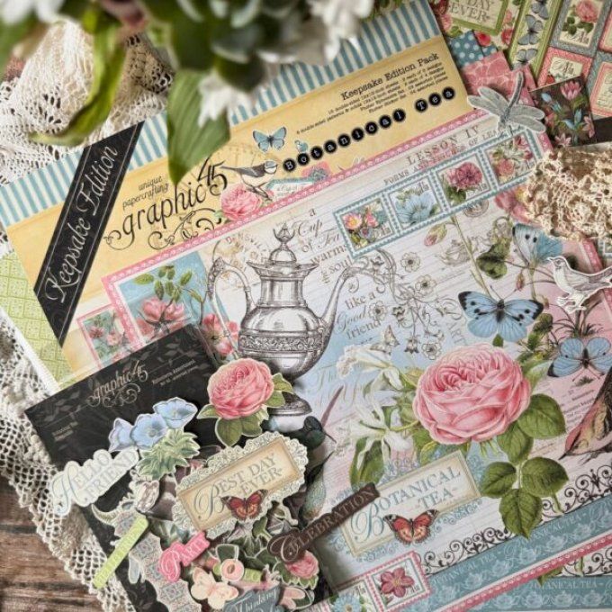 Graphic 45, Keepsake Edition, collection : Botanical Tea