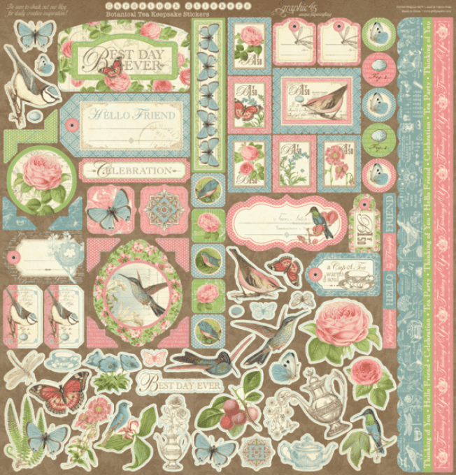 Graphic 45, Keepsake Edition, collection : Botanical Tea