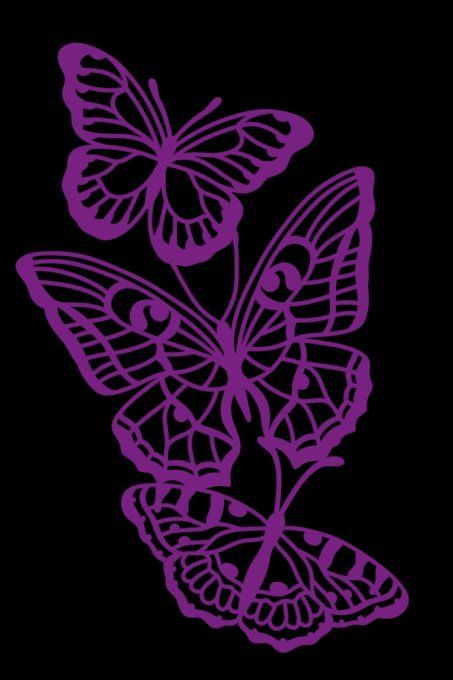 Masque - Crafter's companion, Papillons- dimension : 10.2x16cm environ