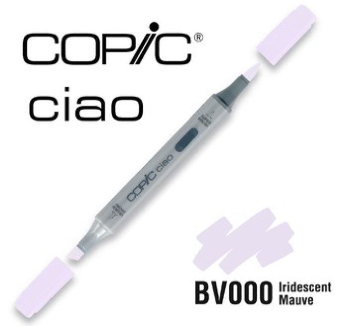 1 Feutre à alcool, Copic Ciao, Iridescent mauve - pointe pinceau et biseautée, à l'unité