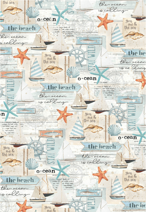 Ciao Bella, Papier vellum - collection Summer breeze - Patterns,  Format A4 - 6 feuilles, 92g