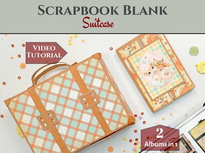 Kit créatif - Suitcase, 2 kits, 1 noir et 1 kraft