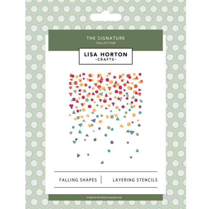 6 pochoirs - The studio collection, Lisa Horton, Ombre Layered shapes