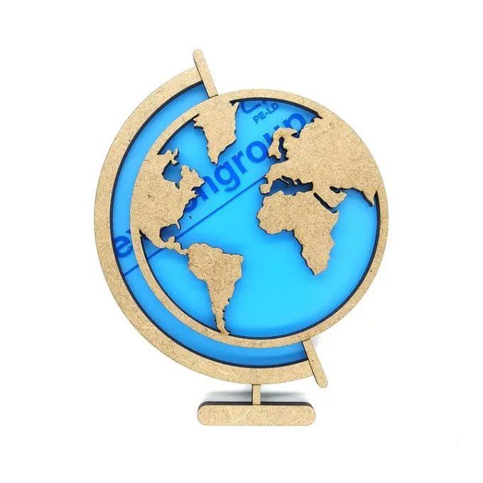 Chipboard shaker, Mappemonde, en mdf