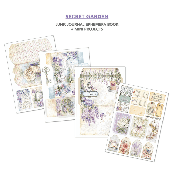 Secret garden, format A4 - 32 feuilles de papier recto verso