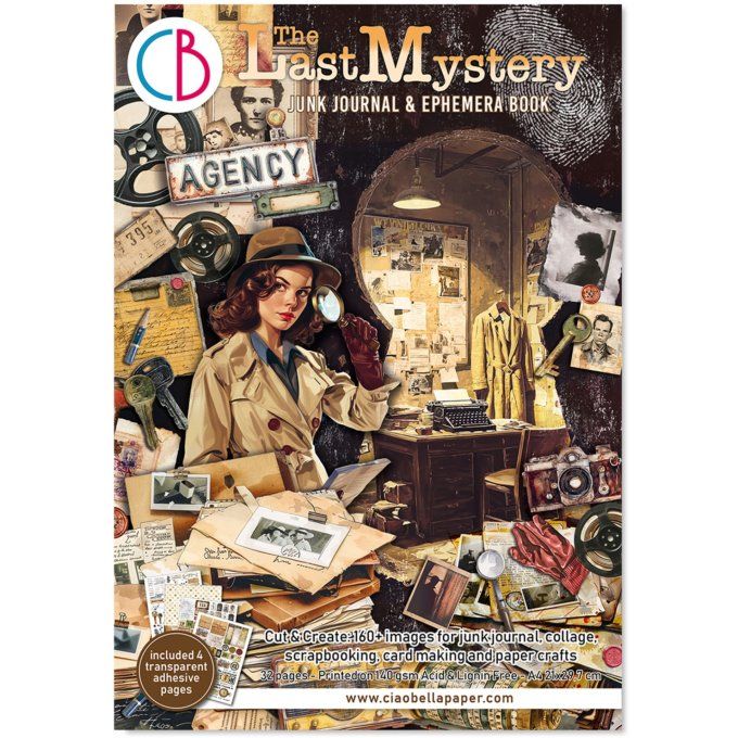 Ciao bella - Ephemera book, The last Mystery, format A4 - 32 feuilles 