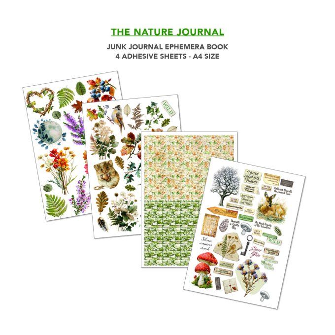 Ciao bella - Ephemera book, The nature journal - format A4 - 32 feuilles