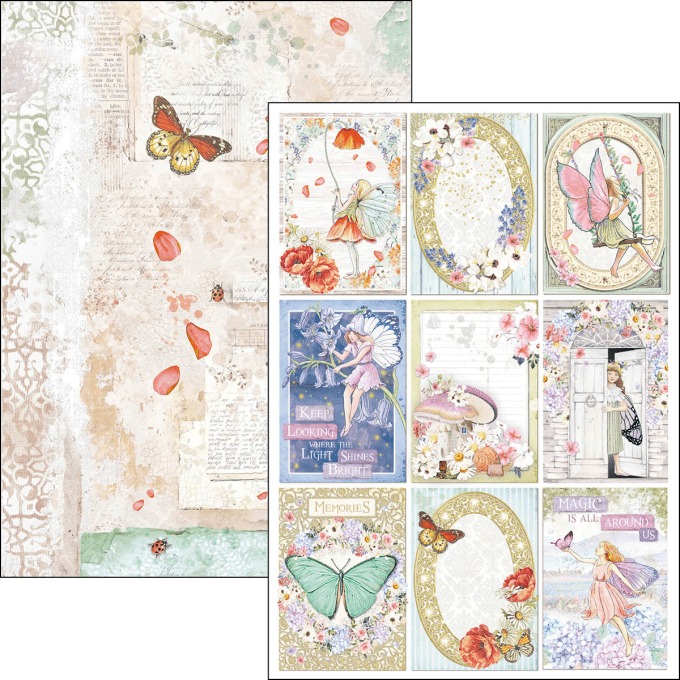 Ciao Bella, collection Enchanted Land, Format A4 - 9 feuilles - 190gsm