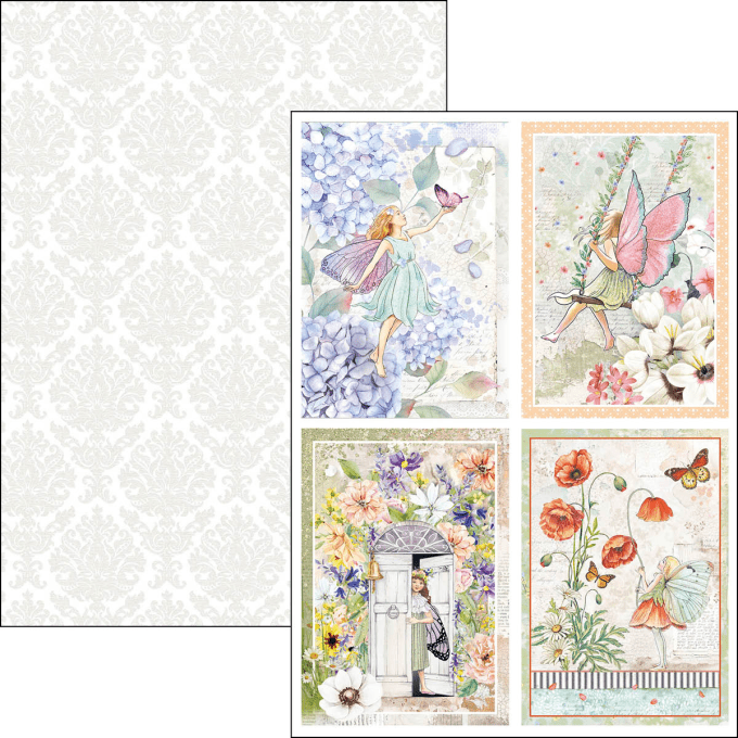 Ciao Bella, collection Enchanted Land, Format A4 - 9 feuilles - 190gsm