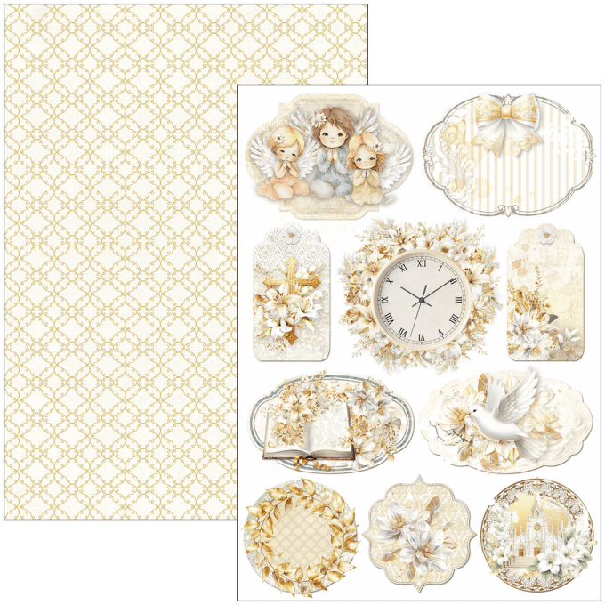 Ciao Bella, collection Blessing day, Format A4 - 9 feuilles - 190gsm