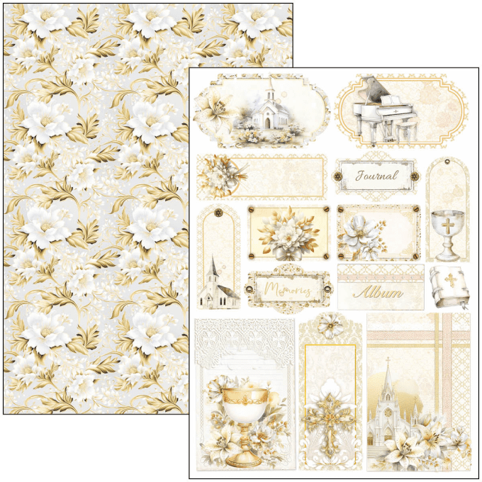 Ciao Bella, collection Blessing day, Format A4 - 9 feuilles - 190gsm