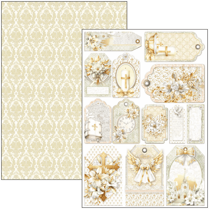 Ciao Bella, collection Blessing day, Format A4 - 9 feuilles - 190gsm