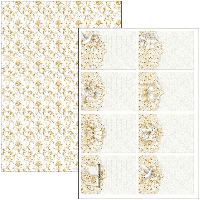 Ciao Bella, collection Blessing day, Format A4 - 9 feuilles - 190gsm