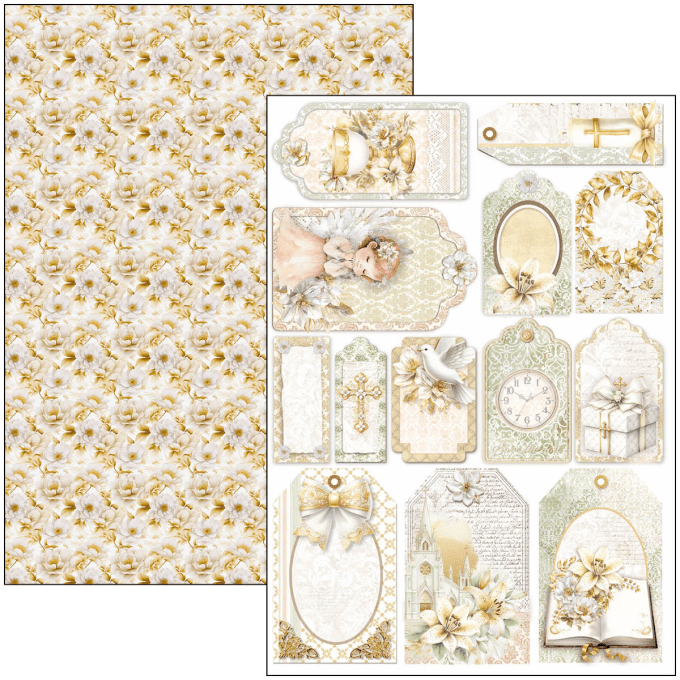 Ciao Bella, collection Blessing day, Format A4 - 9 feuilles - 190gsm
