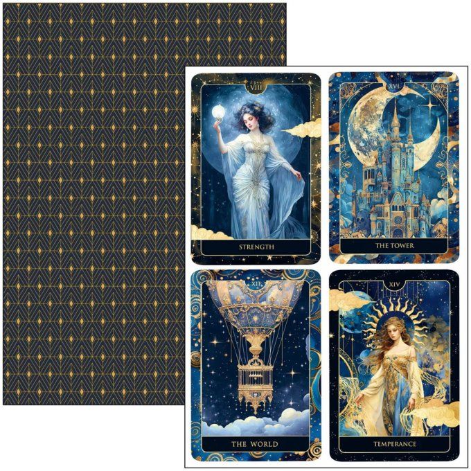 Ciao Bella, collection Celestial, Format A4 - 9 feuilles - 190gsm