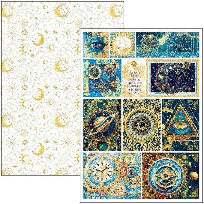 Ciao Bella, collection Celestial, Format A4 - 9 feuilles - 190gsm