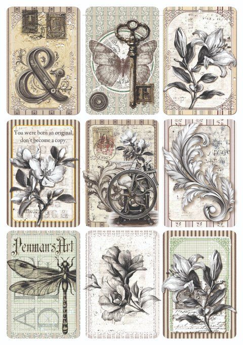 Ciao Bella, collection Typographic - Format A4 - 9 feuilles - 190gsm