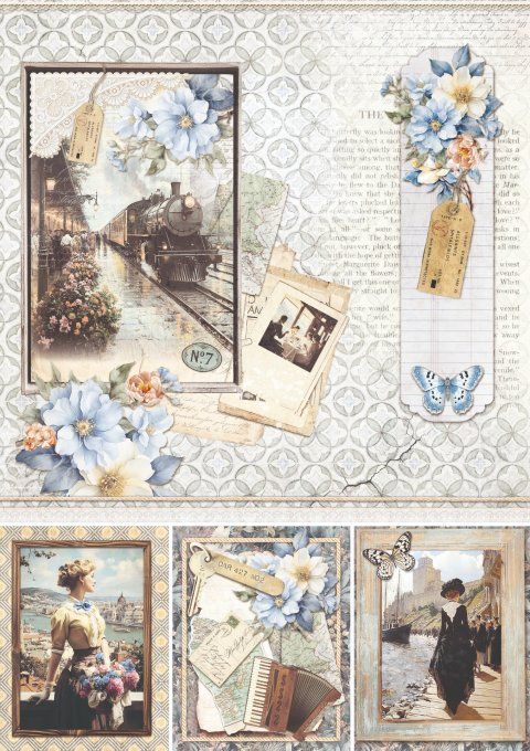 Ciao Bella, collection Eastern journey - Format A4 - 9 feuilles - 190gsm 