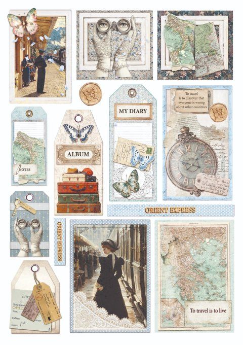 Ciao Bella, collection Eastern journey - Format A4 - 9 feuilles - 190gsm 