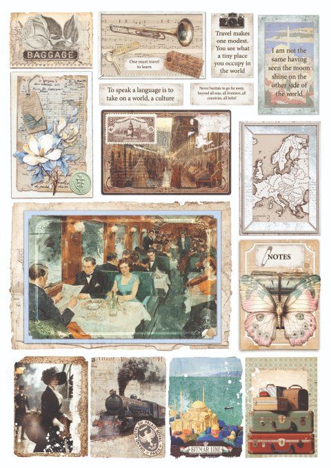 Ciao Bella, collection Eastern journey - Format A4 - 9 feuilles - 190gsm 