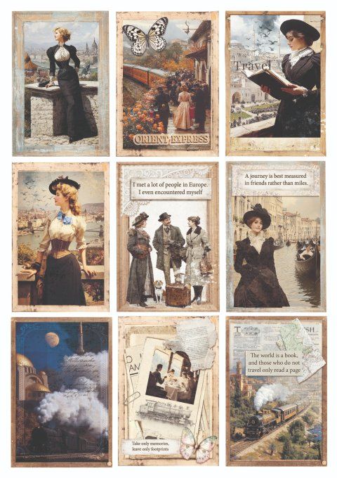 Ciao Bella, collection Eastern journey - Format A4 - 9 feuilles - 190gsm 