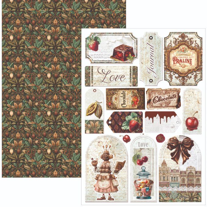 Ciao Bella, collection The chocolate factory - Format A4 - 9 feuilles - 190gsm