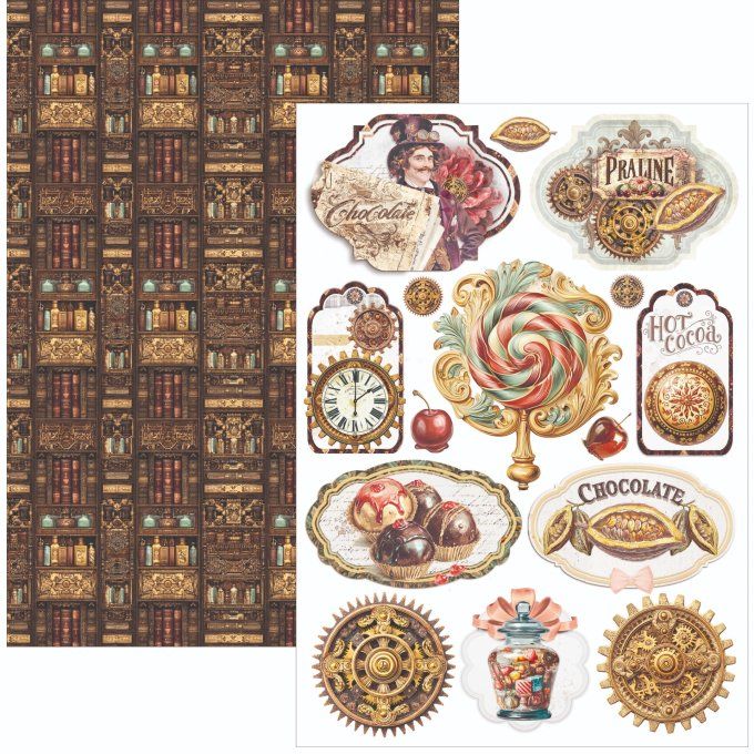 Ciao Bella, collection The chocolate factory - Format A4 - 9 feuilles - 190gsm