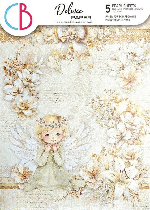 Deluxe paper Ciao Bella, Blessing Day,  Format A4 - 5 feuilles - 120gsm
