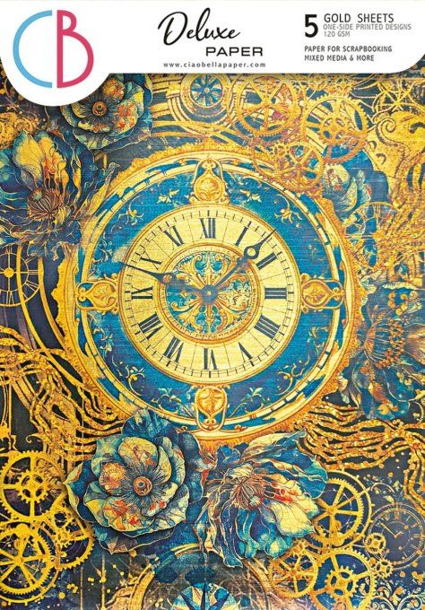 Deluxe paper Ciao Bella, Celestial,  Format A4 - 5 feuilles - 120gsm