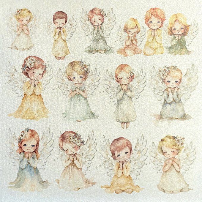 Deluxe paper Ciao Bella, Blessing day,  15x15cm - 5 feuilles - 92gsm