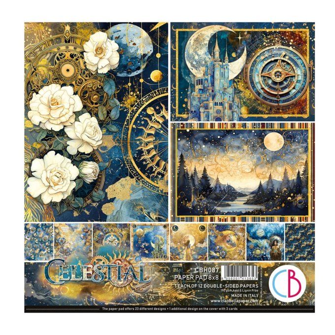 Ciao Bella, collection Celestial - 20x20cm - 12 feuilles - 190gsm