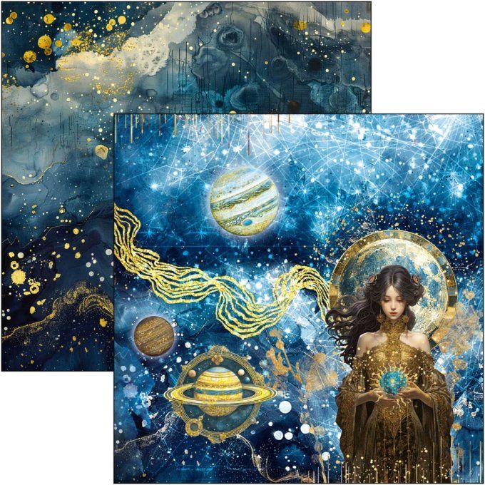 Ciao Bella, collection Celestial - 20x20cm - 12 feuilles - 190gsm