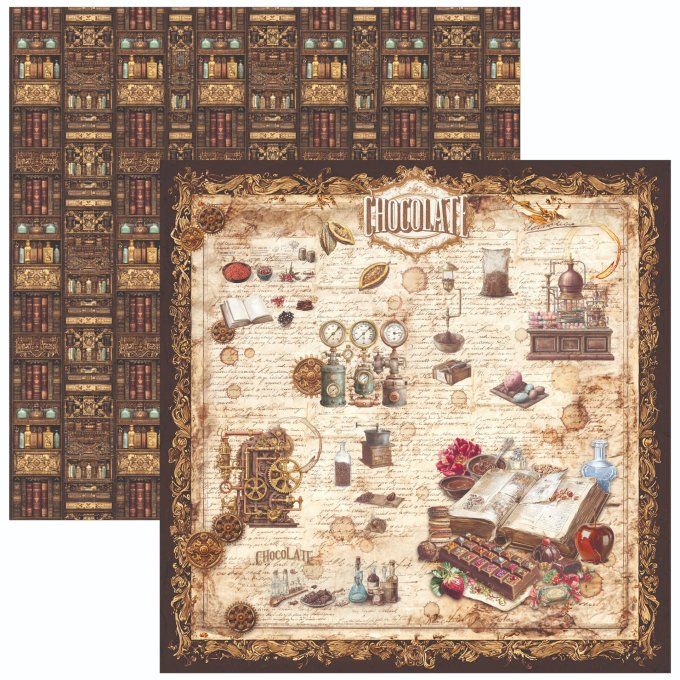 Ciao Bella, collection The chocolate factory - 20x20cm - 12 feuilles - 190gsm
