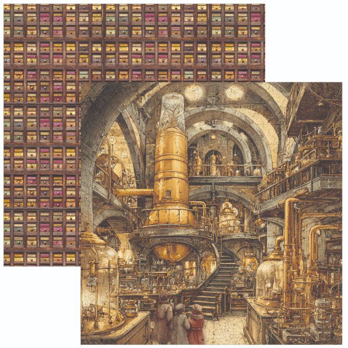 Ciao Bella, collection The chocolate factory - 20x20cm - 12 feuilles - 190gsm