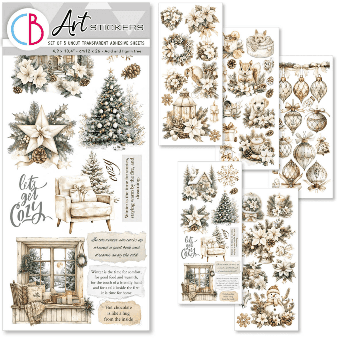 Ciao Bella, Stickers, winter season, 5 feuilles