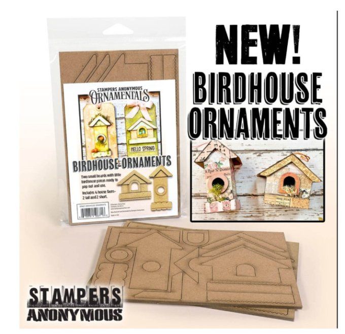 Stampers Anonymous - Ornamentals, birdhouse