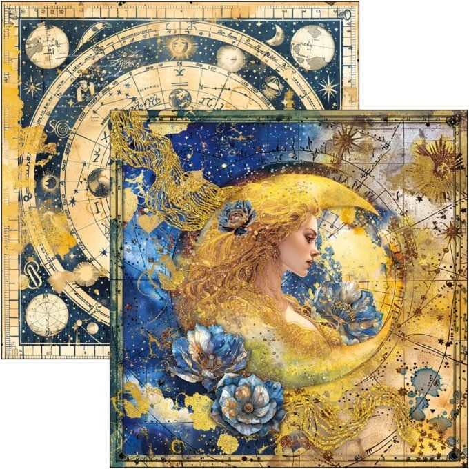 Ciao Bella, collection Celestial - 30x30cm - 12 feuilles - 190gsm