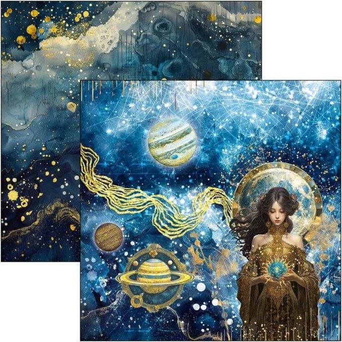 Ciao Bella, collection Celestial - 30x30cm - 12 feuilles - 190gsm