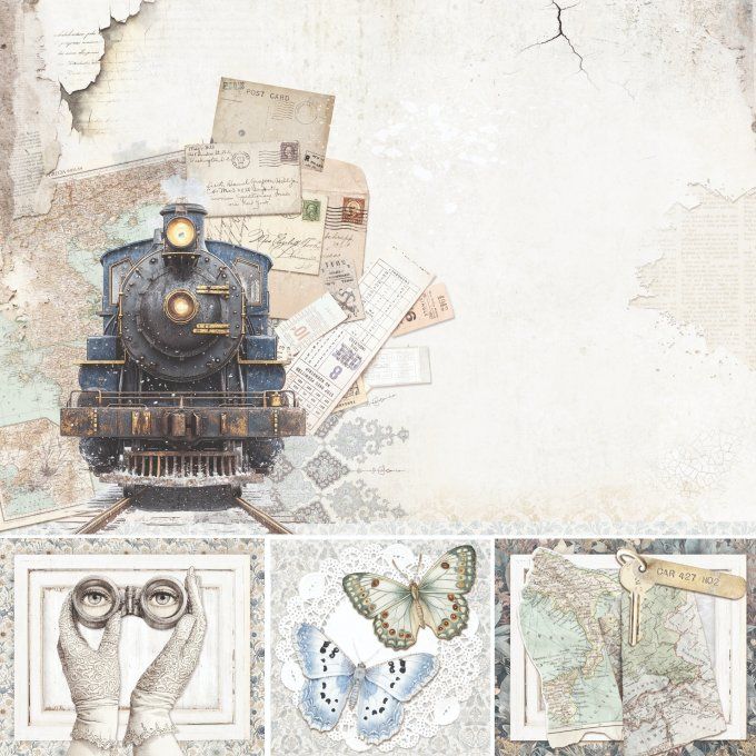 Ciao Bella, collection Eastern journey - 30x30cm - 12 feuilles - 190gsm 