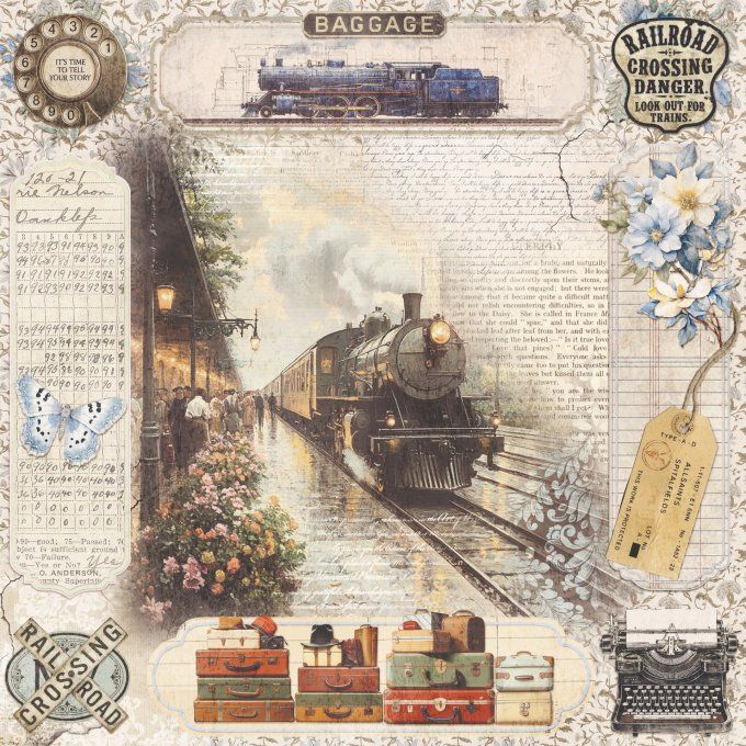 Ciao Bella, collection Eastern journey - 30x30cm - 12 feuilles - 190gsm 