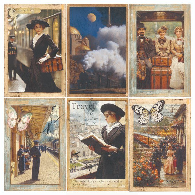 Ciao Bella, collection Eastern journey - 30x30cm - 12 feuilles - 190gsm 