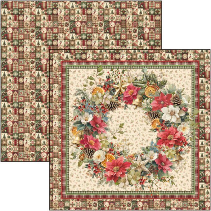 Ciao Bella, collection Merry & Bright - 30x30cm - 12 feuilles - 190gsm