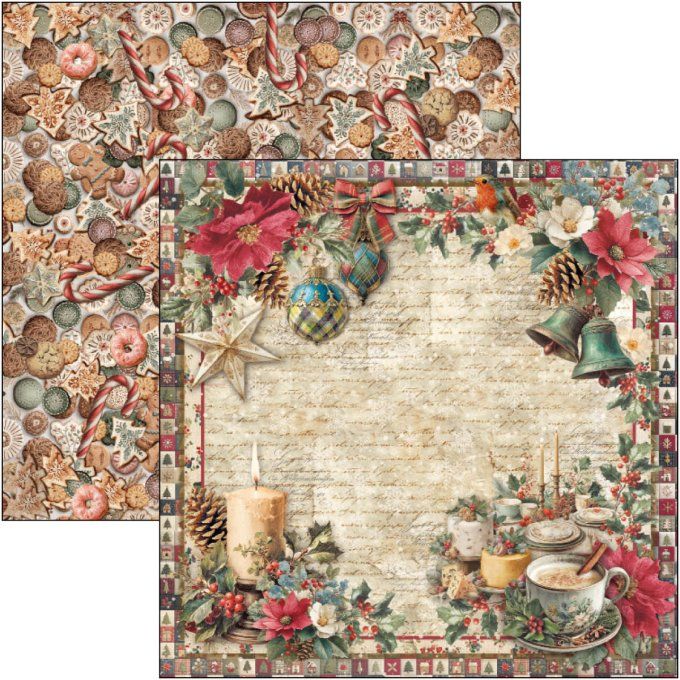 Ciao Bella, collection Merry & Bright - 30x30cm - 12 feuilles - 190gsm