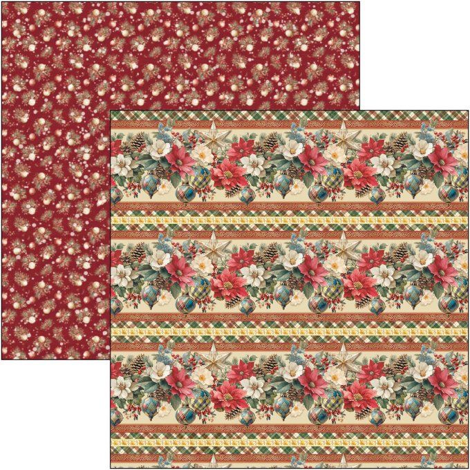 Ciao Bella, collection Merry & Bright - 30x30cm - 12 feuilles - 190gsm