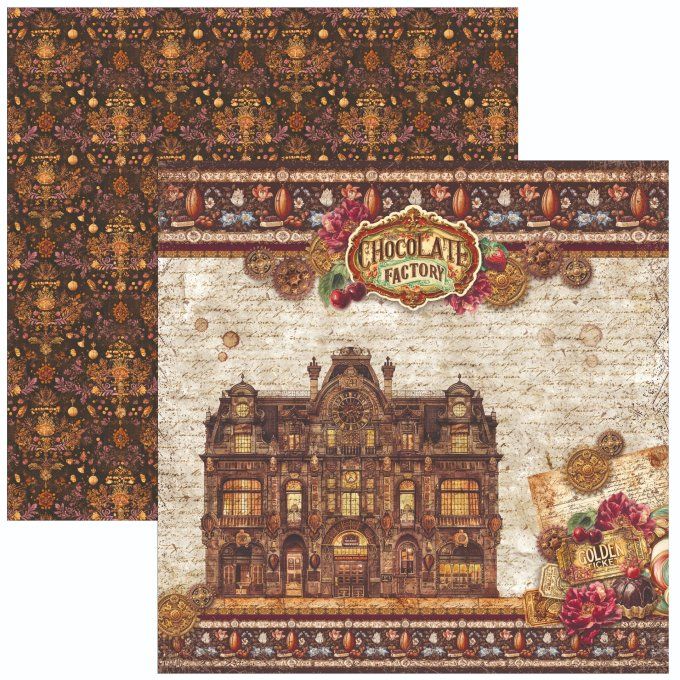 Ciao Bella, collection The chocolate factory - 30x30cm - 12 feuilles - 190gsm