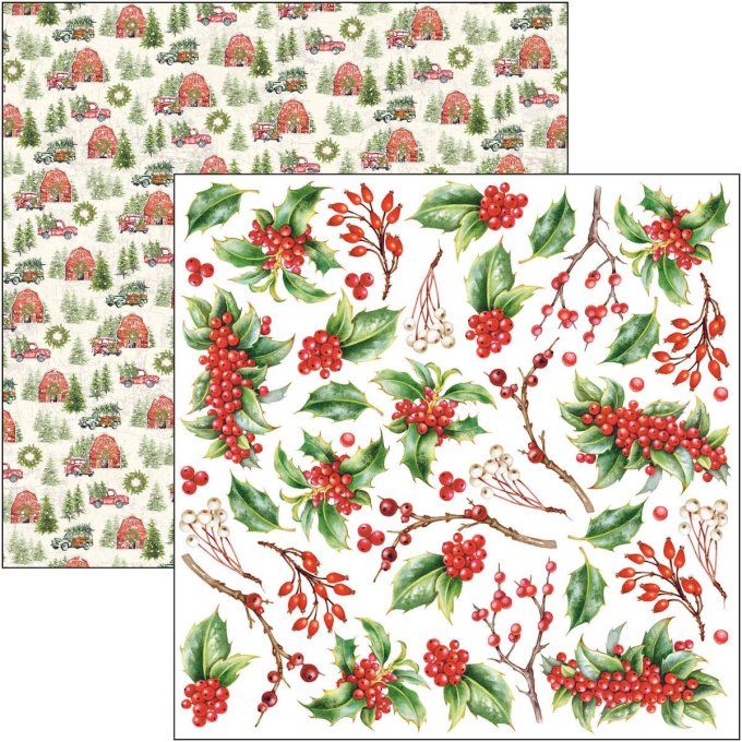 Bloc Ciao Bella, collection Christmas vibes,  15x15cm - 24 feuilles - 190gsm